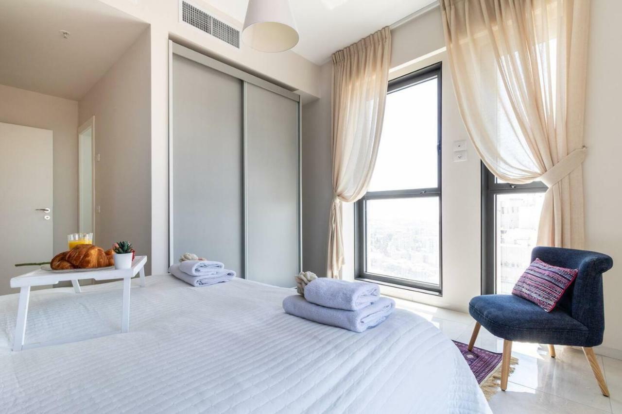 Magical 3Br/Parking With Amazing View, City Center Gerusalemme Esterno foto